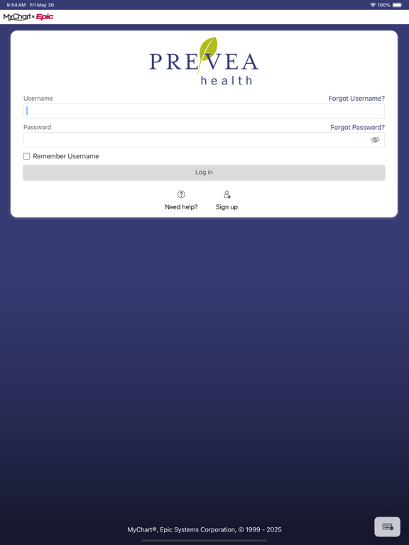MyPrevea iPad screenshot 1 - Health & Fitness app