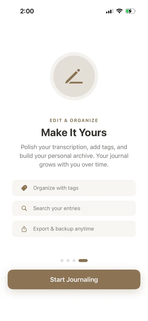 #6. Undertone - Voice Journal (iOS) By: Jessica Huang