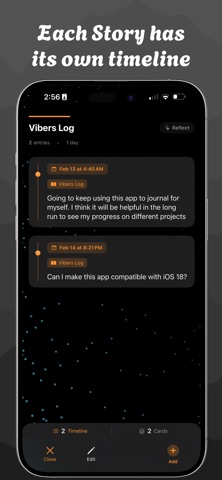 Vibers Log screenshot