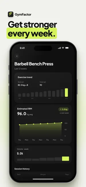 GymFactor: Gym Workout Tracker screenshot 3