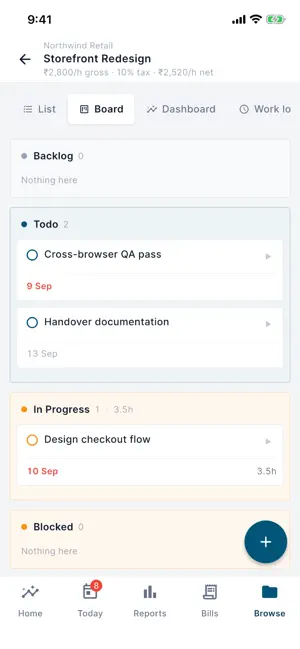 Worklog Management screenshot 2
