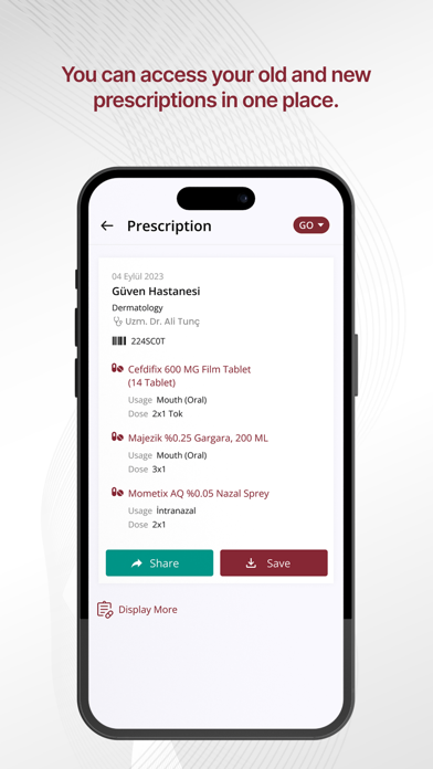 Güven Online iPhone screenshot 6 - Medical app