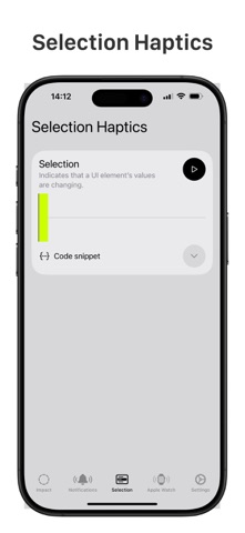 Haptics - Test Device Feedback screenshot