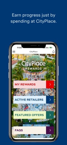 CityPlace Rewards iPhone screenshot