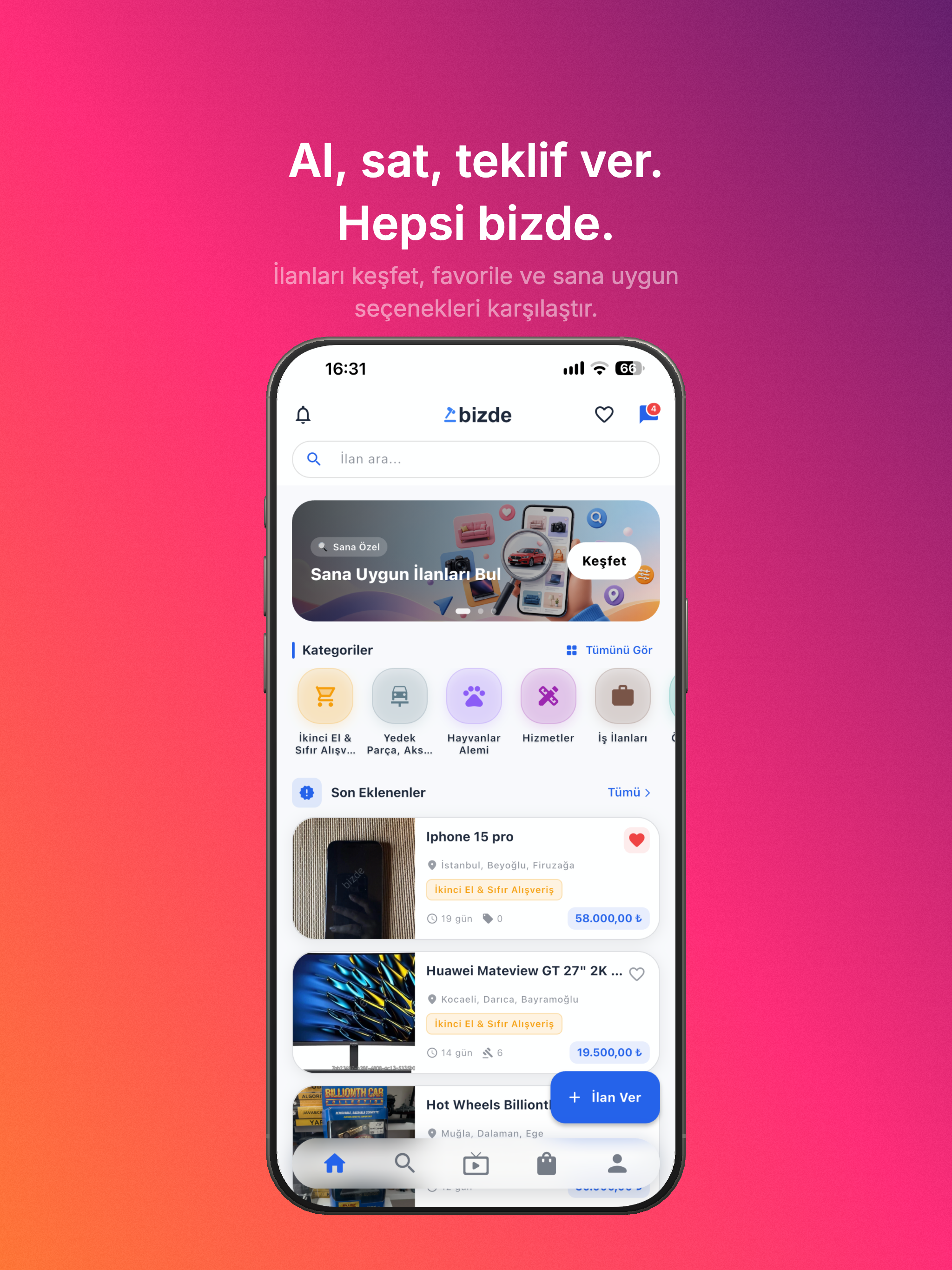 Bizde - İlan ve Teklifler screenshot 10