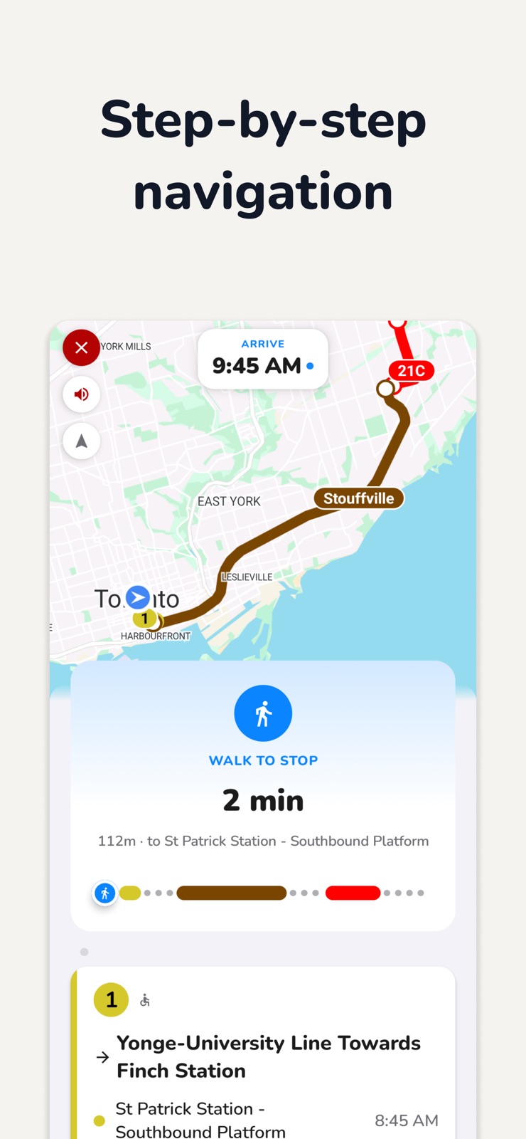 CityTransit: Bus & Train Times iphone screenshot 2