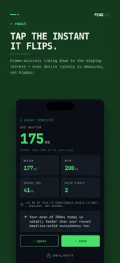 Reaction Time Trainer : PING screenshot 2