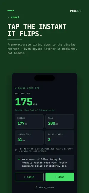 Reaction Time Trainer : PING screenshot 2