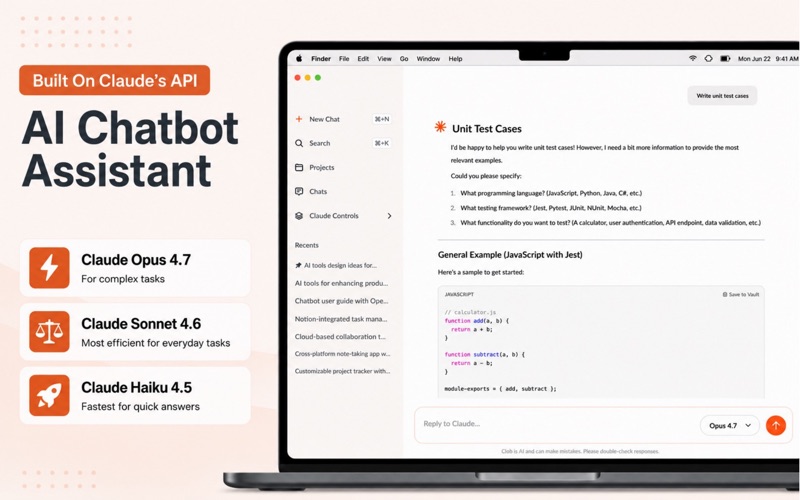 Clob : AI Chatbot Assistant iPhone screenshot