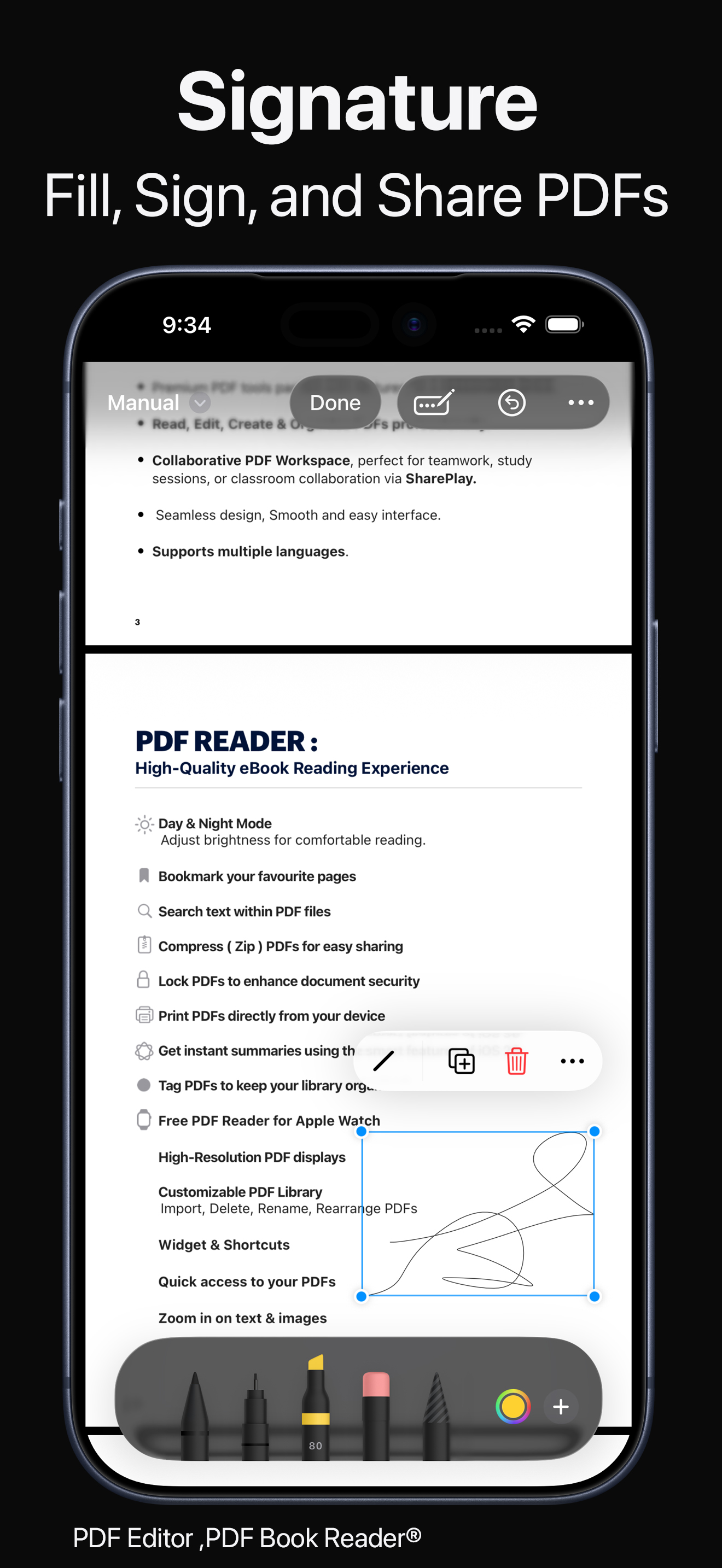PDF Editor ,PDF Book Reader ® screenshot 6