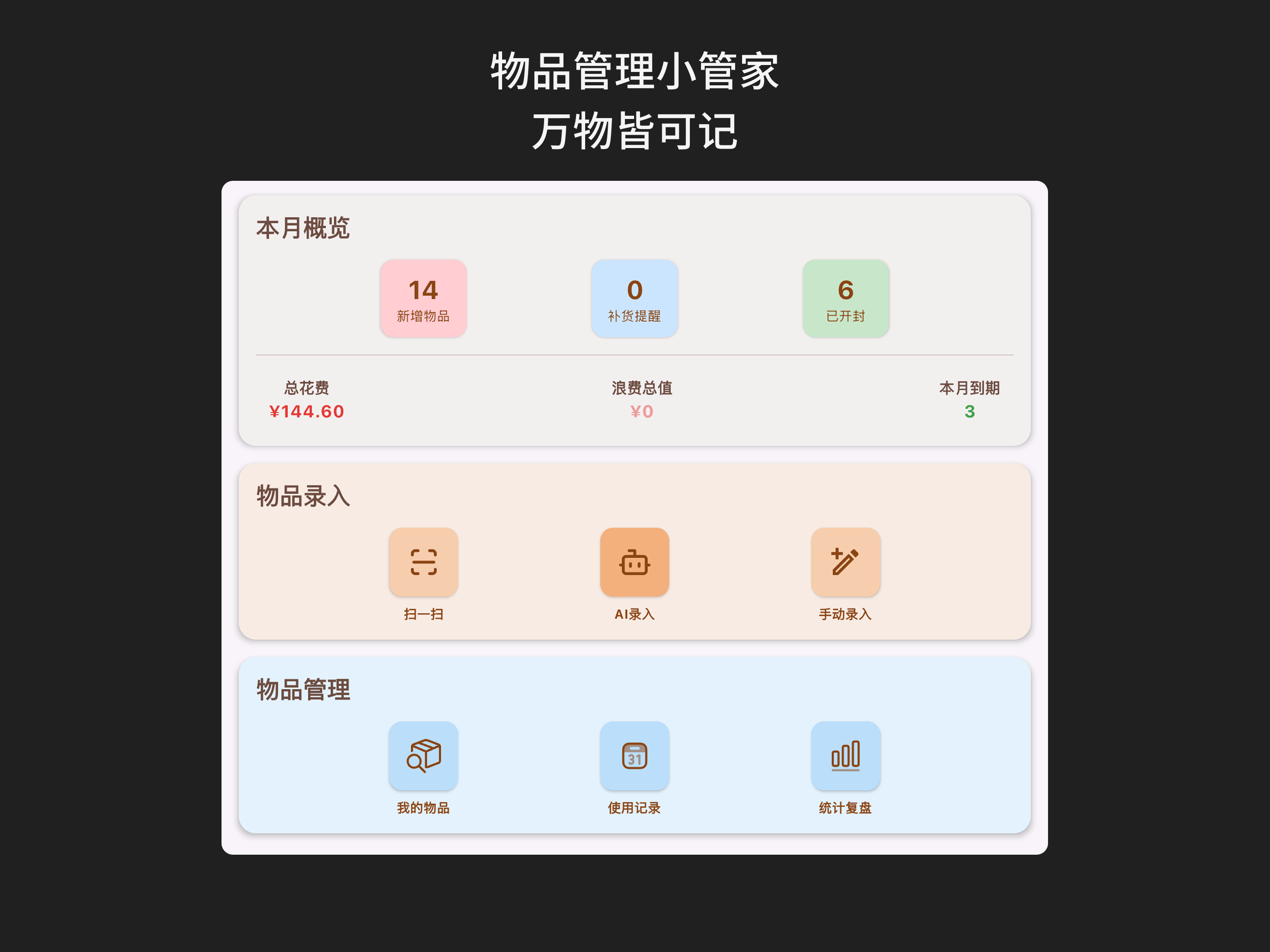 啥都记