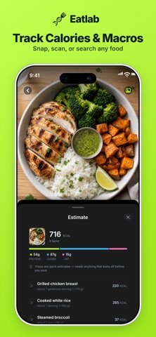 Calorie & Macro Log - Eatlab Screenshot 1 of 6
