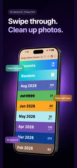 Swipe Album Cleaner - AI Clean screenshot 1