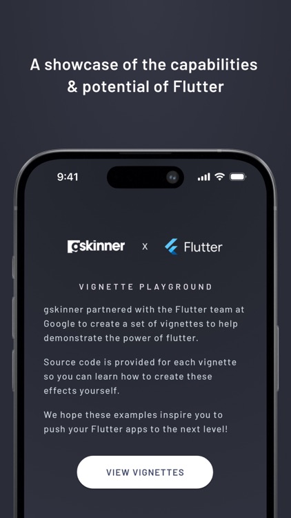 Flutter Vignettes Playground by gskinner.com, inc
