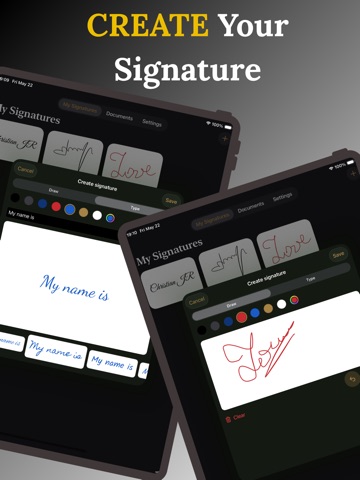 Signature Creator - SignCraft iPad screenshot