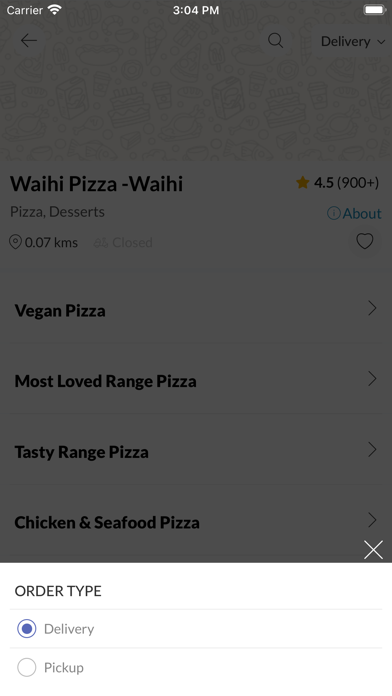 Waihi Pizza Screenshot