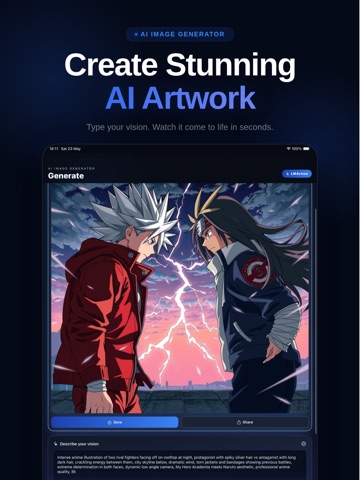 LMArena AI Image Generator Art iPad screenshot