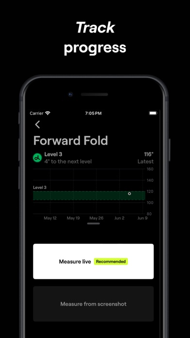 Flexibility Tracker: Range Screenshot