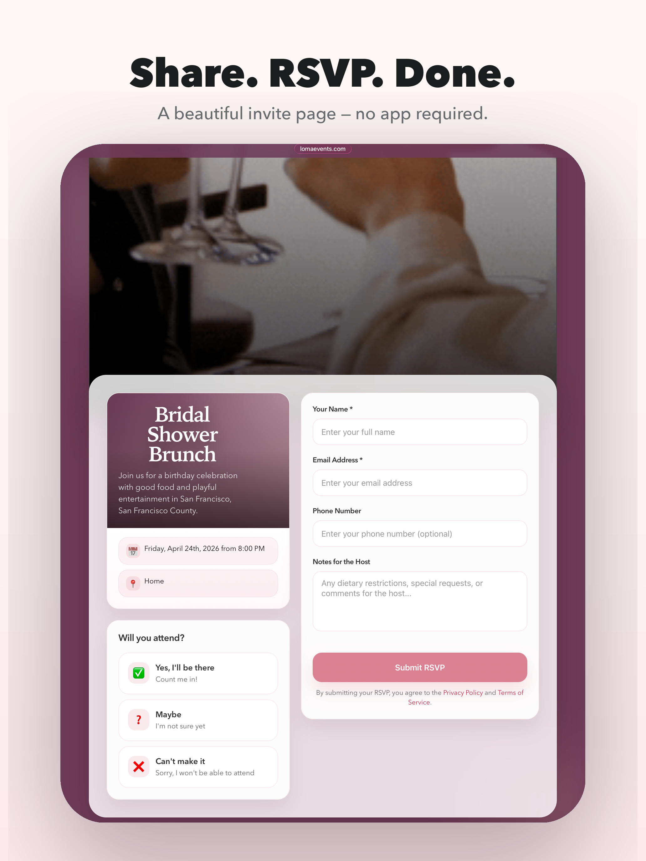 LOMAevents: AI Event Planner screenshot 8