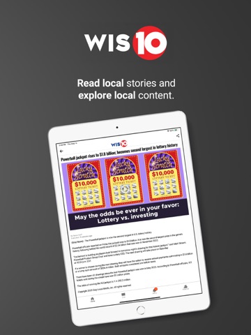 WIS NEWS 10 iPad screenshot