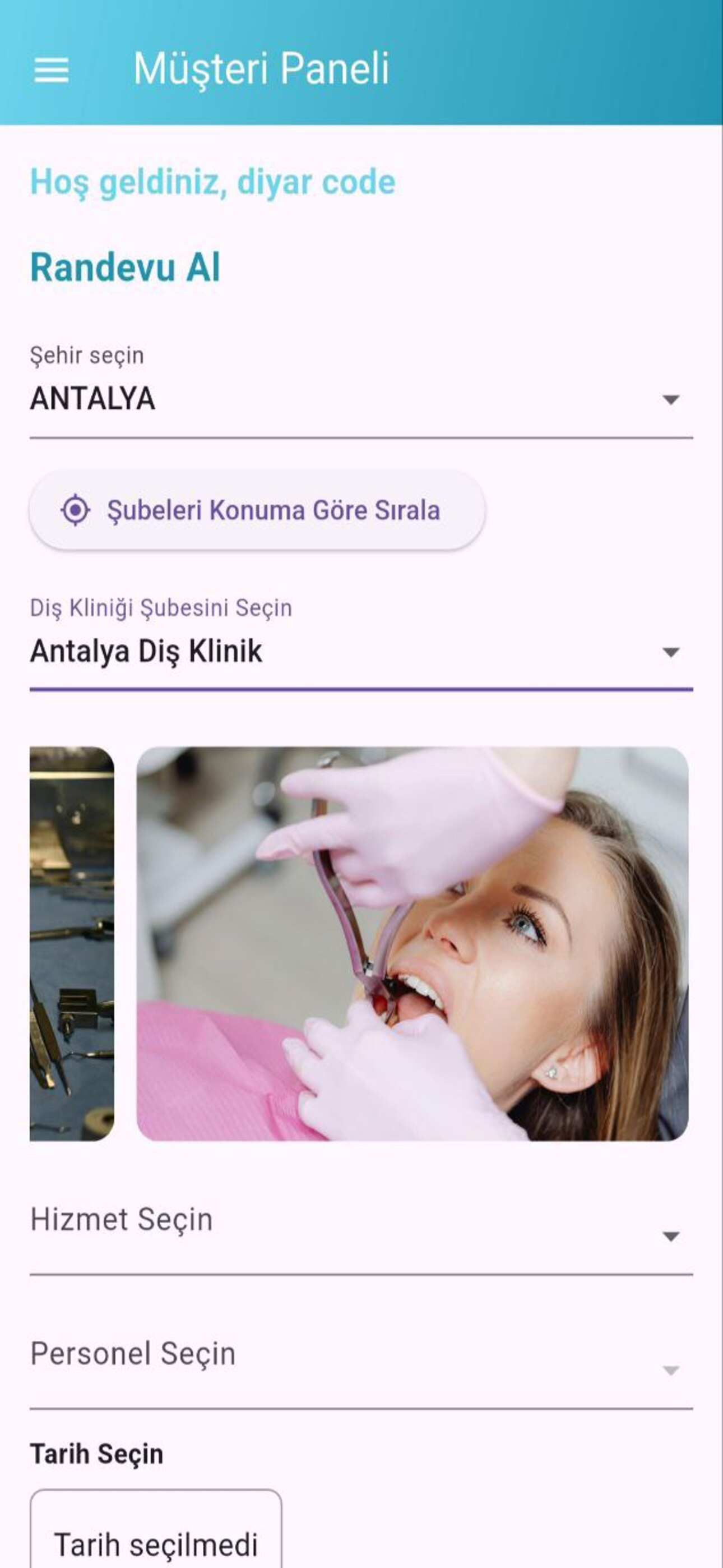 Diş Klinik Randevu screenshot 8