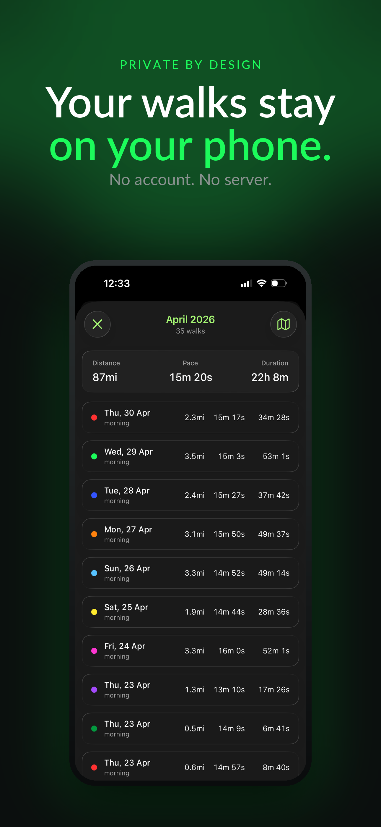 Just My Walks screenshot 5