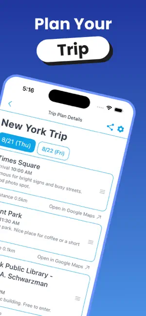 TABINAVI Travel Planner screenshot 2