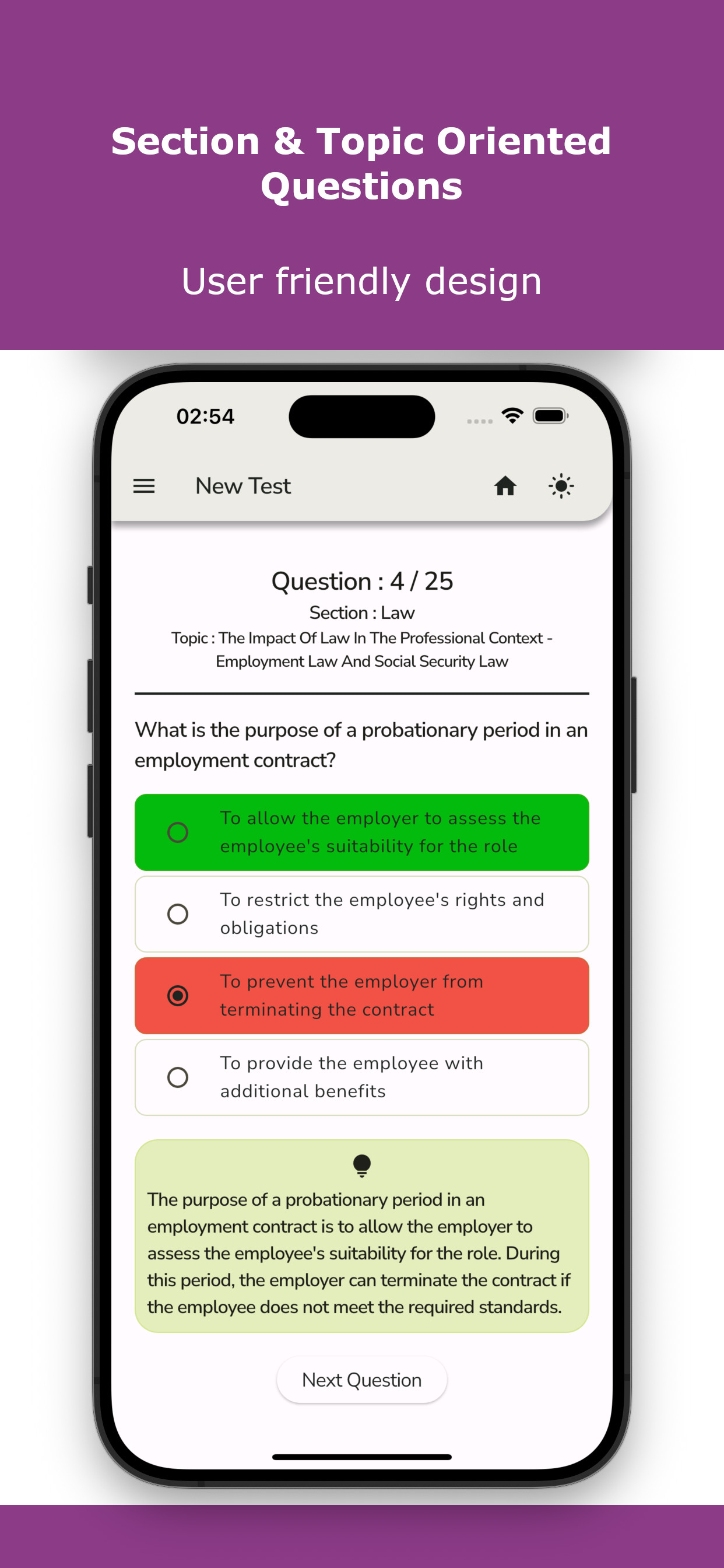 Chartered Accountant Exam Test
