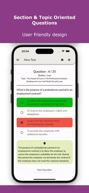 Chartered Accountant Exam Test screenshot 1