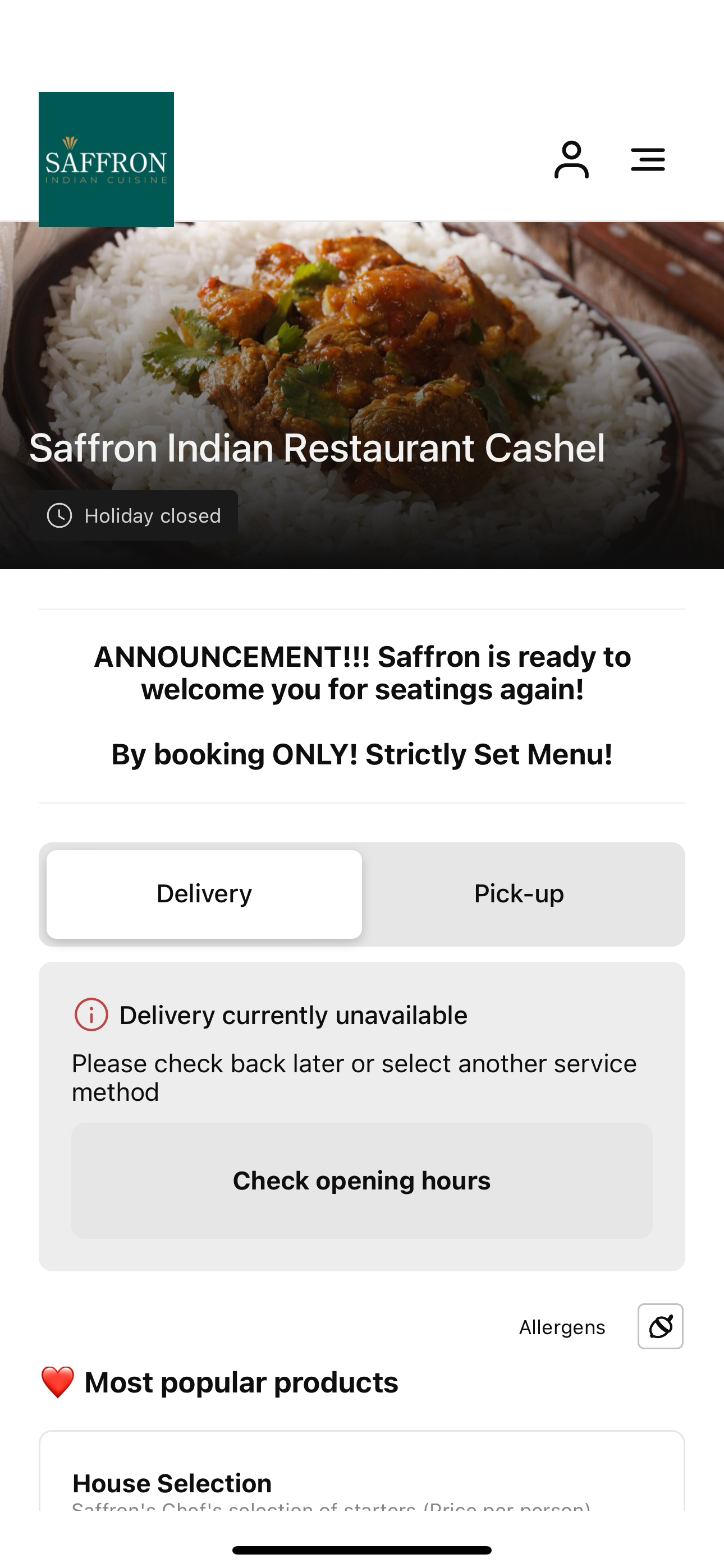 Saffron Indian Restaurant IE screenshot 3