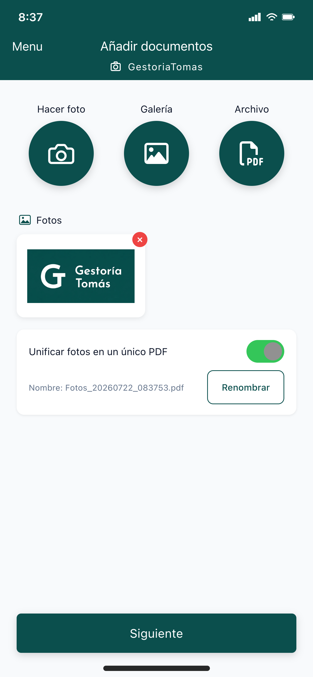 Gestoría Tomás screenshot 4