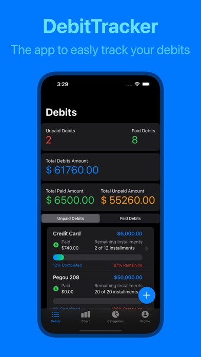 Screenshot #1 pour DebitTracker