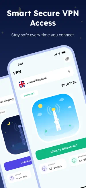 VPN : HiroVPN Super Proxy screenshot 1
