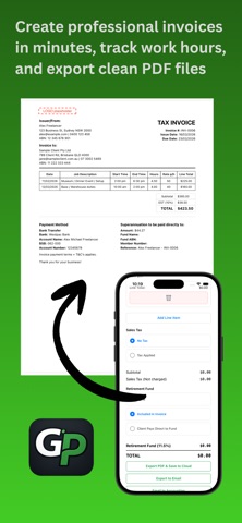 GigPayr — Invoice & Timesheet screenshot