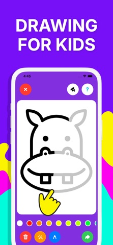 Drawing for kids 3+ Tiny Art iPhone screenshot