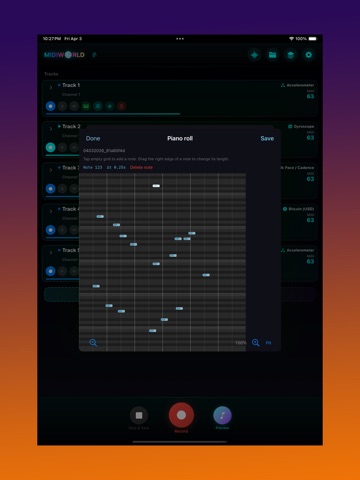 MIDI World iPad screenshot