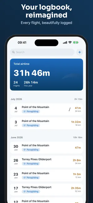 XC Log: Paragliding Log screenshot 2