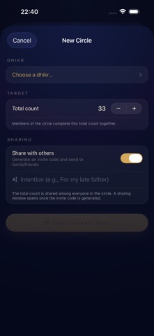 Zikr 99 iPhone screenshot