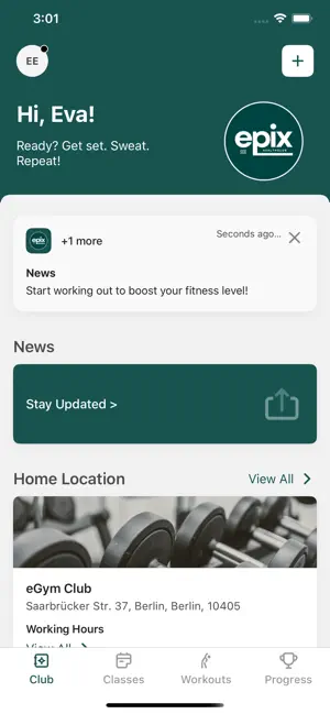 EPIX HealthClub screenshot 2