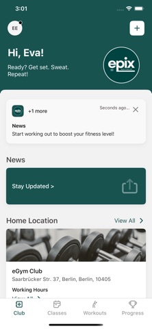EPIX HealthClub screenshot