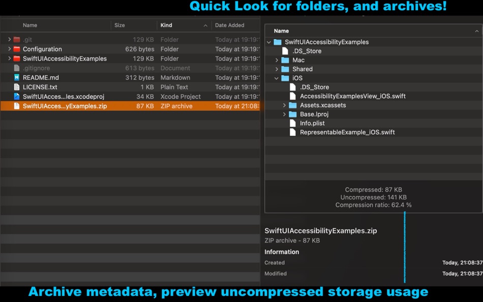 #2. LookQuick (macOS) Göre: Inspirationull