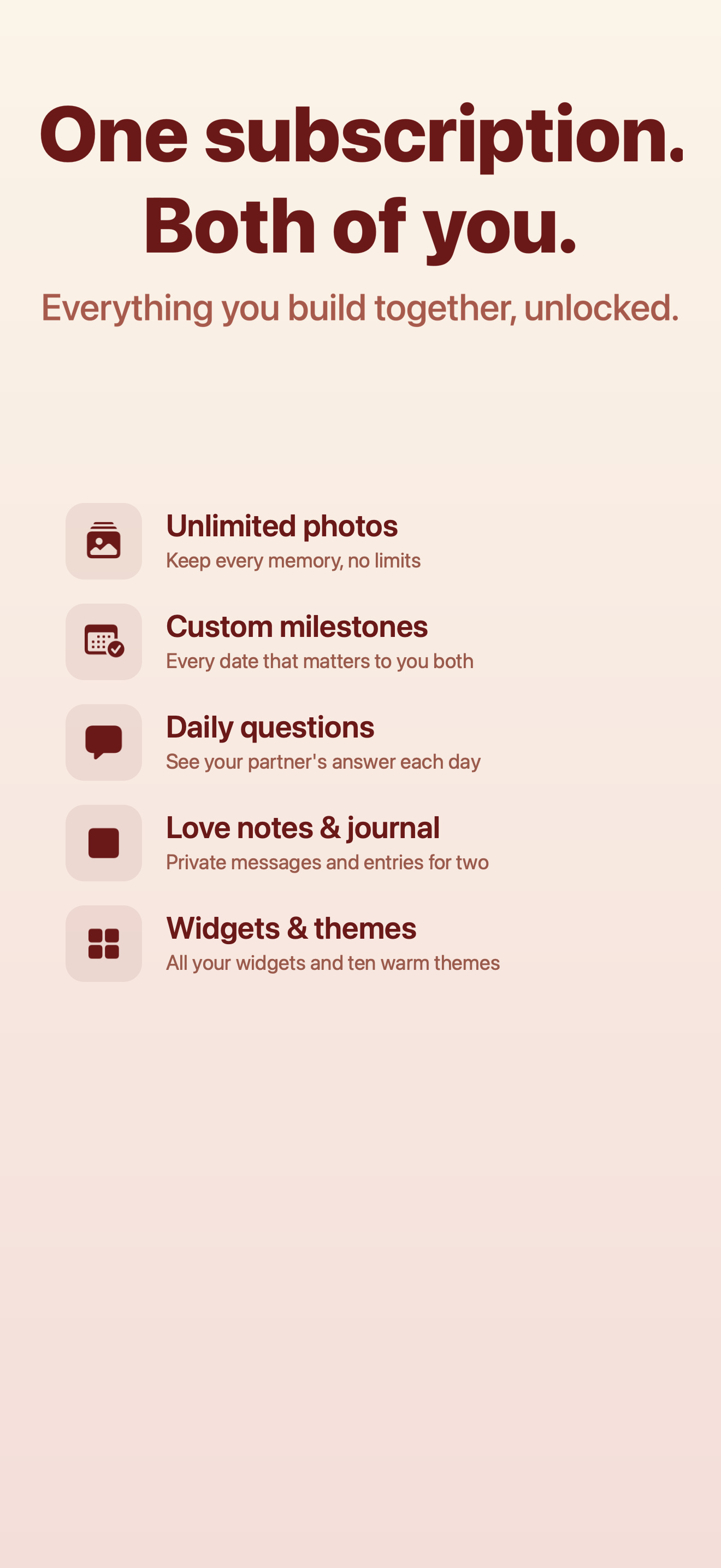 Bloom: Couples App & Widget
