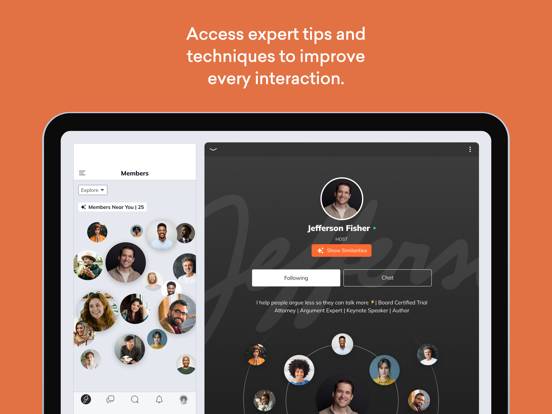 Jefferson Fisher iPad screenshot 2 - Social Networking app