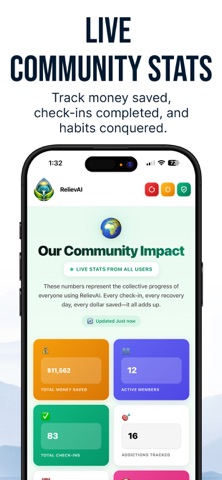 RelievAI: Sobriety Tracker screenshot