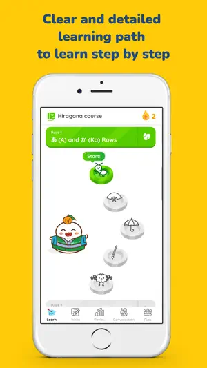 MochiKana Learn Hiragana screenshot 2