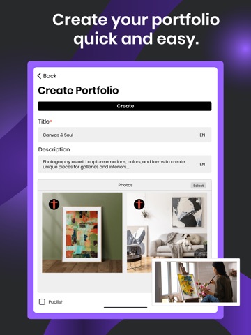TYRIOS portfolio iPad screenshot