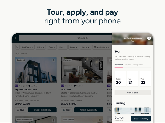 Zumper - Apartment Finder iPad screenshot 5 - Lifestyle app