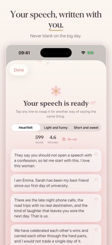 Maid of Honor Planner: Posy iPhone screenshot