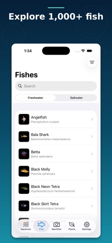 Aquarium Guide Fish Identifier iPhone screenshot