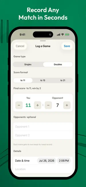 Dink Log: Pickleball Tracker screenshot 2